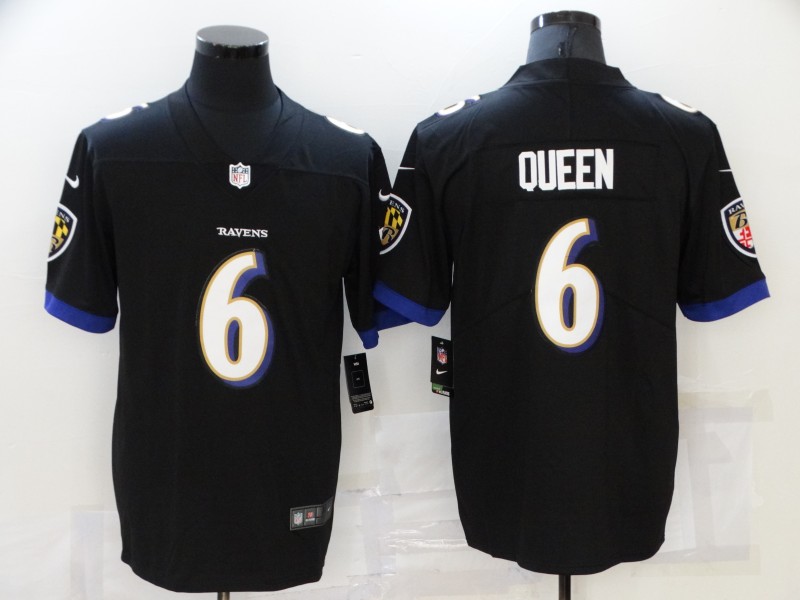Men Baltimore Ravens #6 Queen Black Nike Vapor Untouchable Limited 2021 NFL Jersey